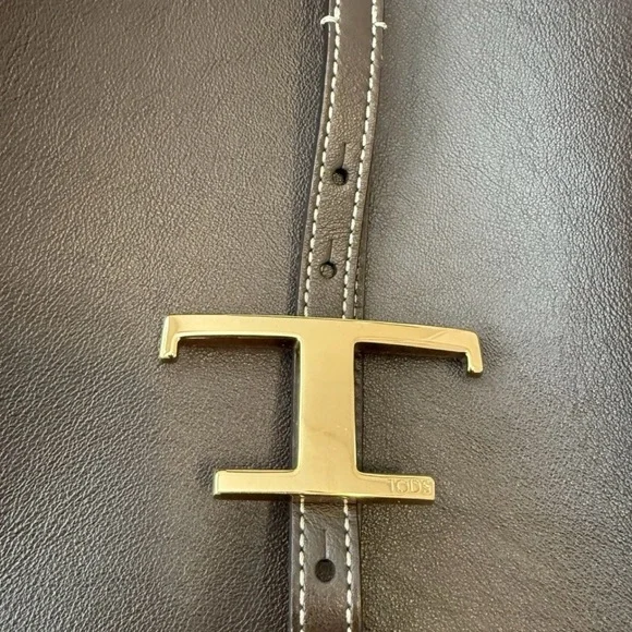 Tod's Suede and Leather Shoulder Bag w/ Gold. would trade for a YSL bag possibly - Picture 2 of 6